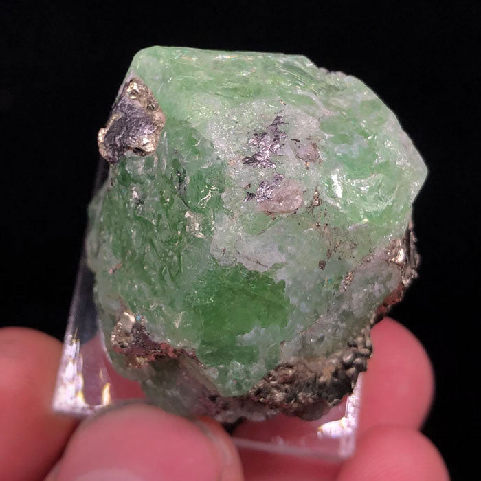 62.57ct Green Tsavorite Garnet Crystal Specimen - Mineral Mike