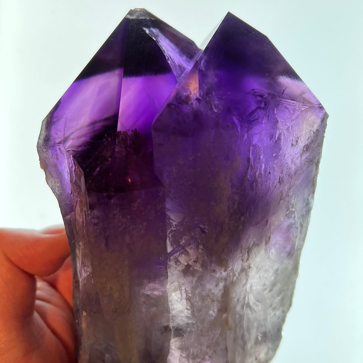 On Hold D.S.) 2354g Huge Natural Amethyst Crystal Point - Mineral Mike